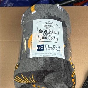 Disney Gray and Yellow Nightmare Before Christmas Throw